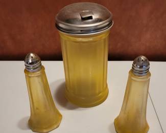 Vintage Sugar & Salt & Pepper