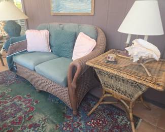 Vintage Wicker Sofa
