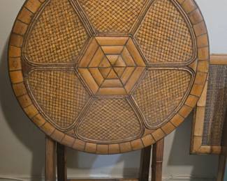Wicker Foldable Table