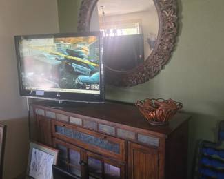 Media Cabinet & TVs