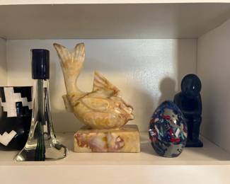 Gold fish statue, and decor