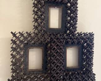 Crown of Thorns Tramp Art photo frame