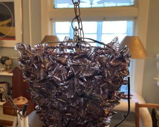 MCM glass hanging lamp
