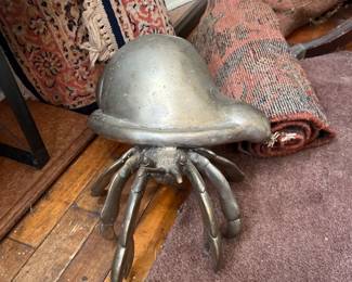 Large metal hermit crab