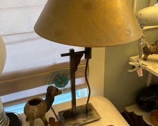 Lamp, clock and decor