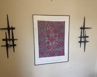 Wall Sconces, Framed Art