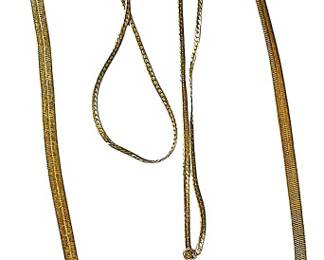 Krementz Napier Gold Tone Chains