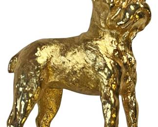 Trifari Gold Tone Boston Terrier Pin
