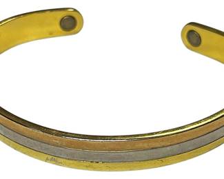 24K Electroplated Gold Silver Bracelet