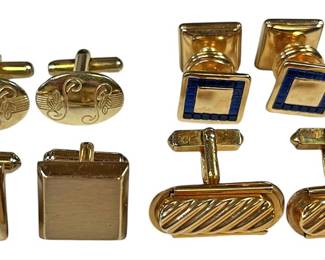 Vintage Gold Tone Cuff Links