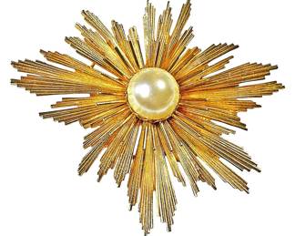 Amazing Atomic Vintage Starburst Brooch