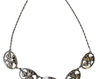 1940s Sterling Genuine Norseland Necklace