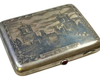 Russian .875 Silver Cigarette Case