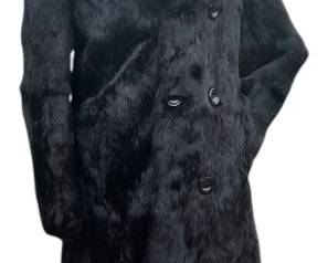 Gorgeous Black Rabbit Coat