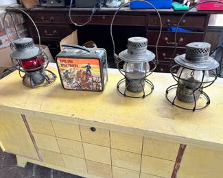 Vintage railroad lanterns
