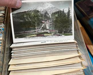 Hundreds of postcards