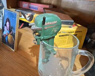 vintage johnson toy outboard motor 