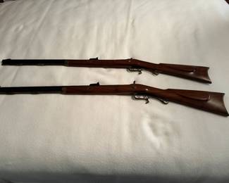 2- vintage thompson center arms cal 50 black powder guns 