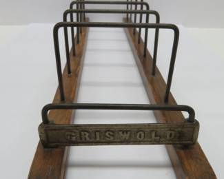 Hard to find Griswold display rack with patent date
