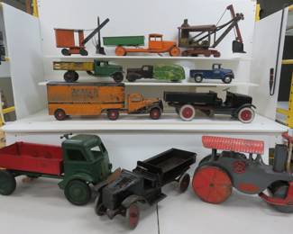 Toys pressed steel, Buddy L, Keystone, steelcraft, Tonka