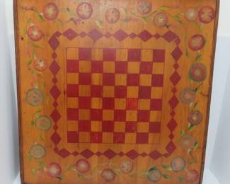 painted folk art game board