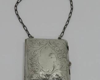 Sterling monogrammed purse