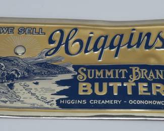 Higgins Summit Butter sign