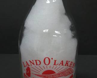 Land O Lakes bottle, with children on reverse