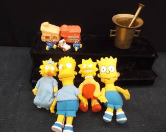Simpsons figures Flintstones toys
