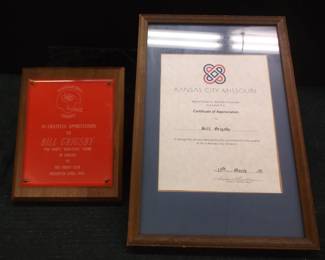 Bill Grigsby placques