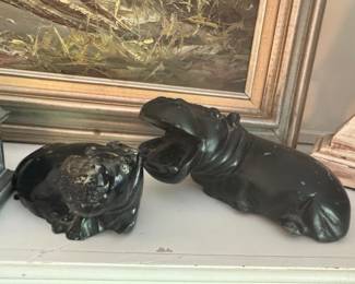 Marble hippopotamus 