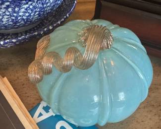 Blown glass pumpkin 
