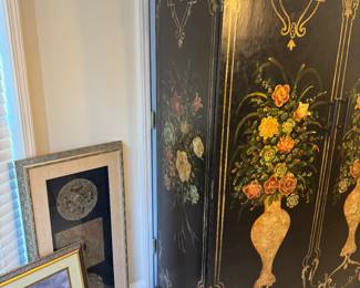 Large painted armoire 