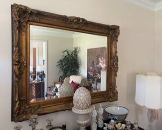 Large ornate mirror 