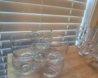 Monogrammed Rollie pollie glassware