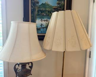 Brass floor lamp 