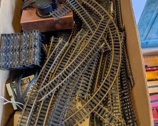 Vintage toy train tracks