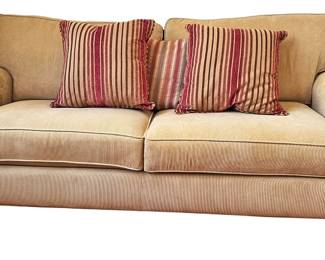 Two Seater Sofa with Throw Pillows
