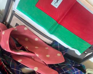 Sooooo many mens ties - YSL Scarf