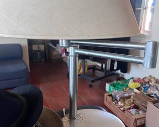 MCM Heavy Chrome Desk Lamp
