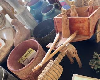 Early 19th century Day of the Dead cart scene
