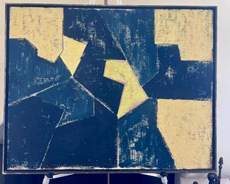 Early oil on canvas of Roger Guillemin 