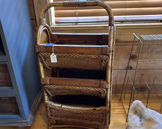 Straight up MCM- vintage rattan 