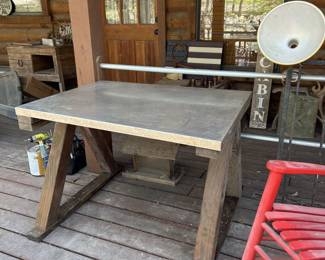 Unique DIY stainless steel top table