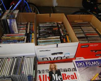 CD's, DVD's and much much more!  Who needs Columbia House when you have Great Lakes Estate Sales!