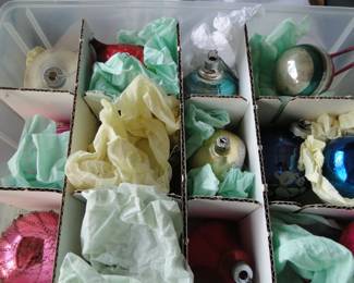 Vintage Christmas ornaments.  $20 per dozen
