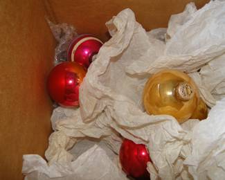 Beautiful Christmas ornaments, of the vintage kind