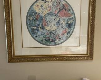 Chagal Limited Edition Painting.