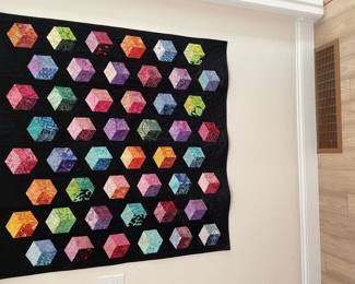 45 x 45 Inch Colorful hand made Quit.