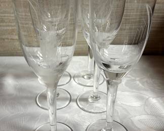 Lalique wine glasses 